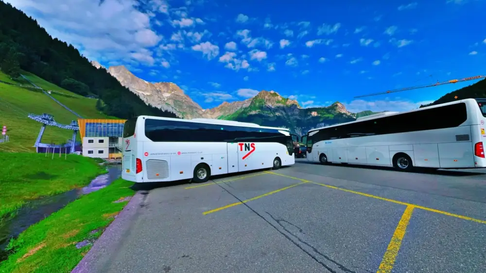 TNS Travel Coaches in the Swiss Alps