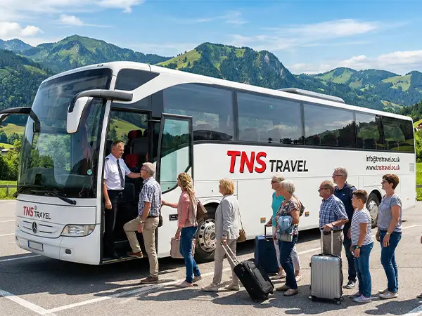 Airport transfers Coach by TNS Travel